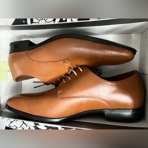 Men's Tan Leather Dress Shoes